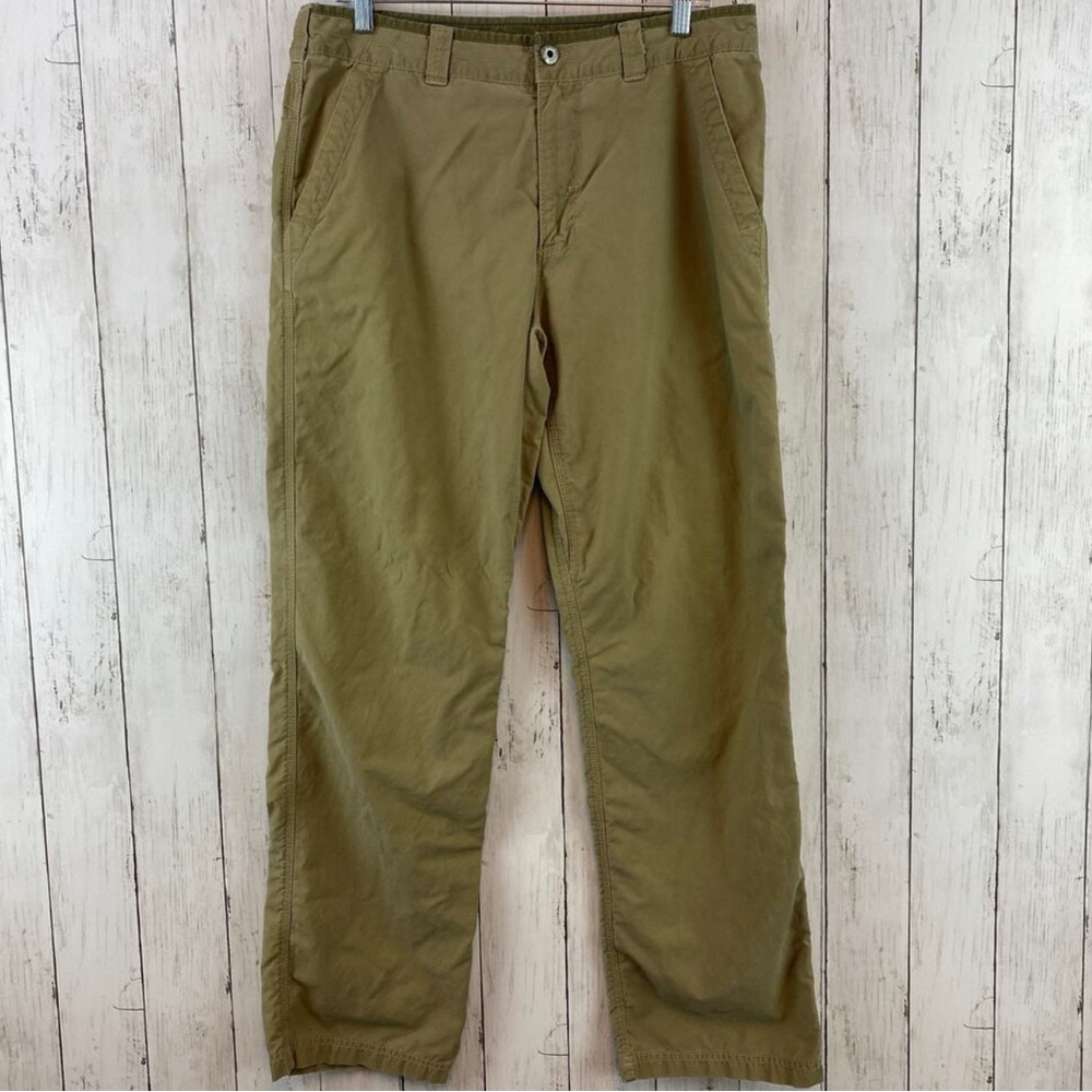 The North Face Green Cotton Nylon Blend 5-Pocket Men's Straight Leg Pant Size 34